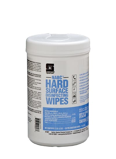 NABC® Hard Surface Disinfecting Wipes Fresh Scent Multi Surface Alkaline RTU 125 Count/Pack 6 Packs/Case 750 Count/Case