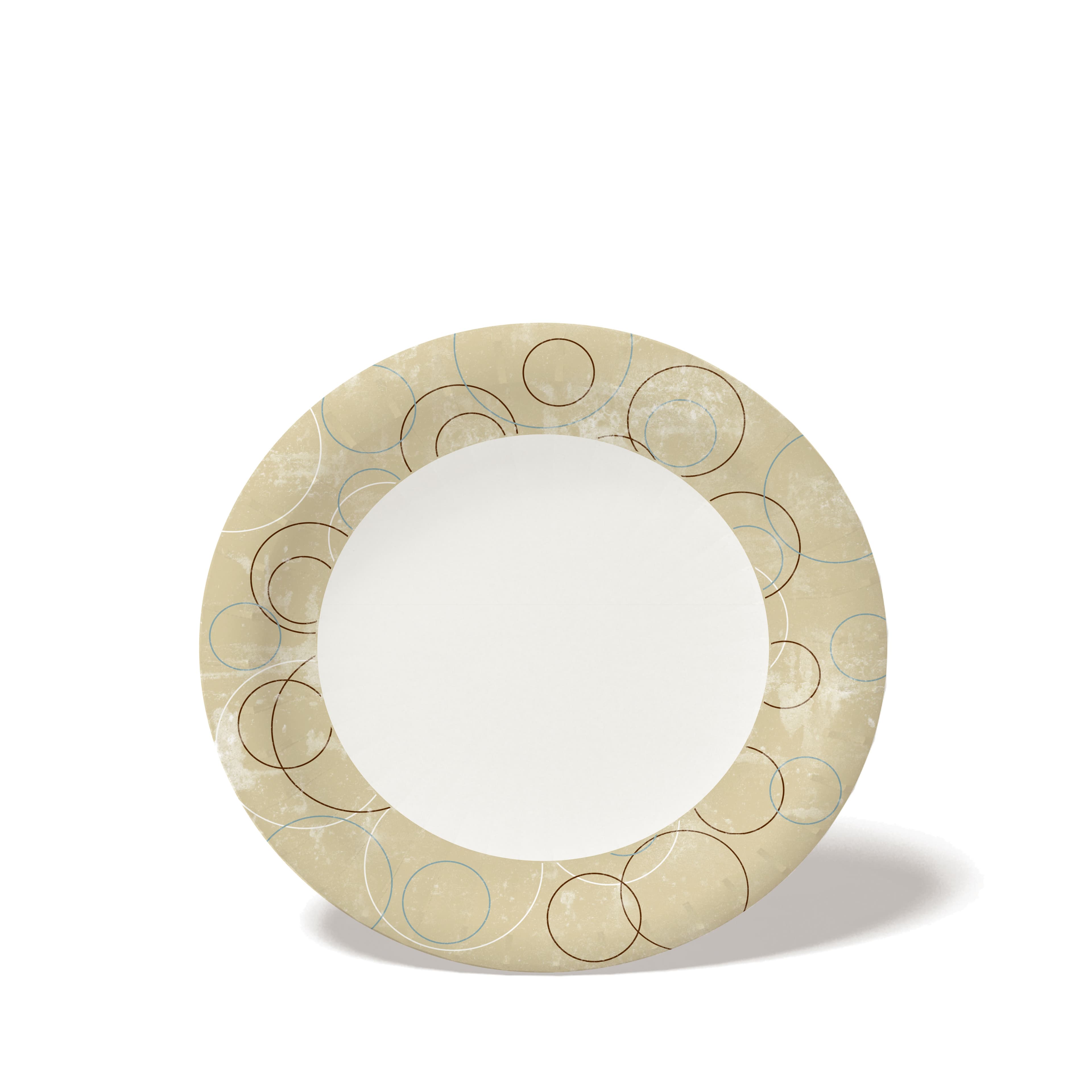 Plate 9 IN Paperboard Beige Medium Weight 1000/Case