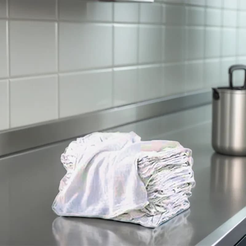Cleaning Wipe 15X18 IN 50 LB Terry Cloth White Hemmed Edge 1/Case
