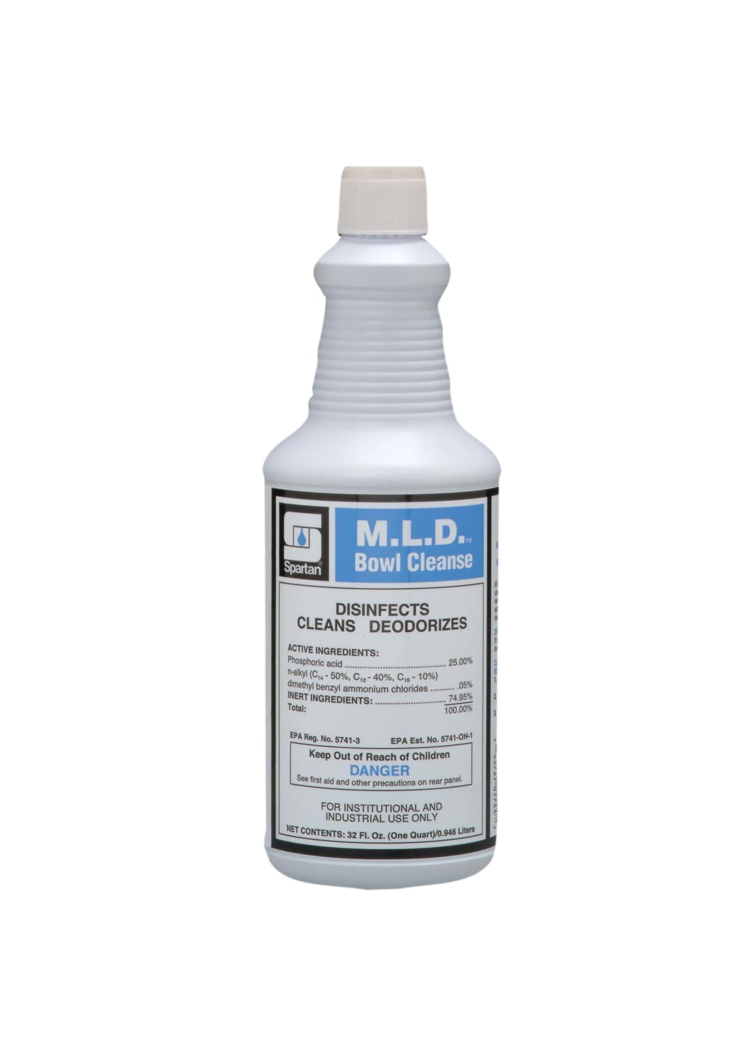 M.L.D. Bowl Cleanse® Floral Toilet Bowl Cleaner 1 QT Acidic RTU Phosphoric Acid 12/Case