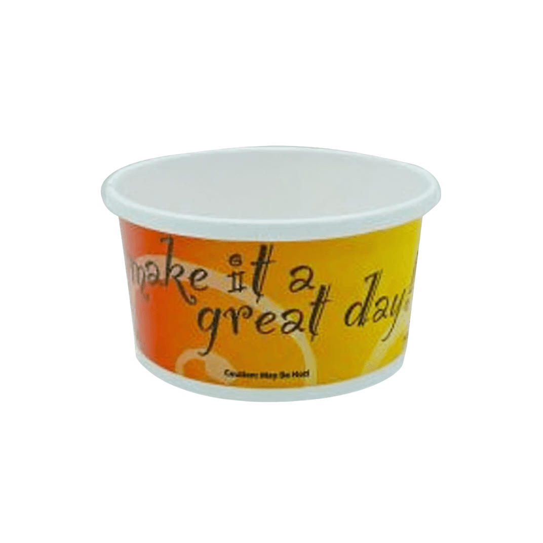 Soup Food Container Base 8 OZ Paper Great Day Round 500/Case