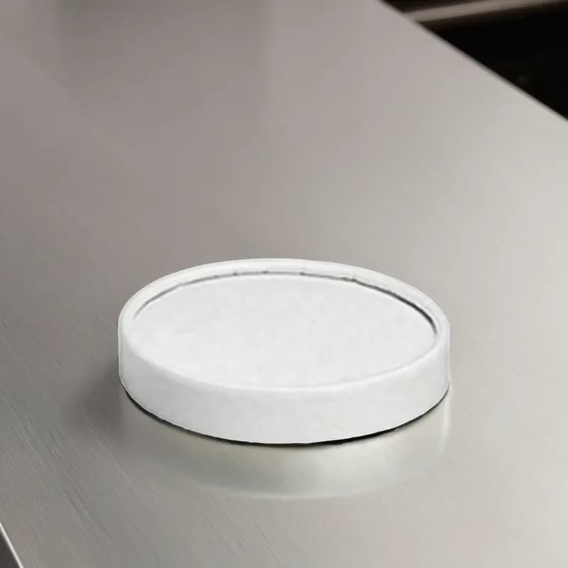 Lid Flat Poly-Coated Paper For Container Vented 500/Case