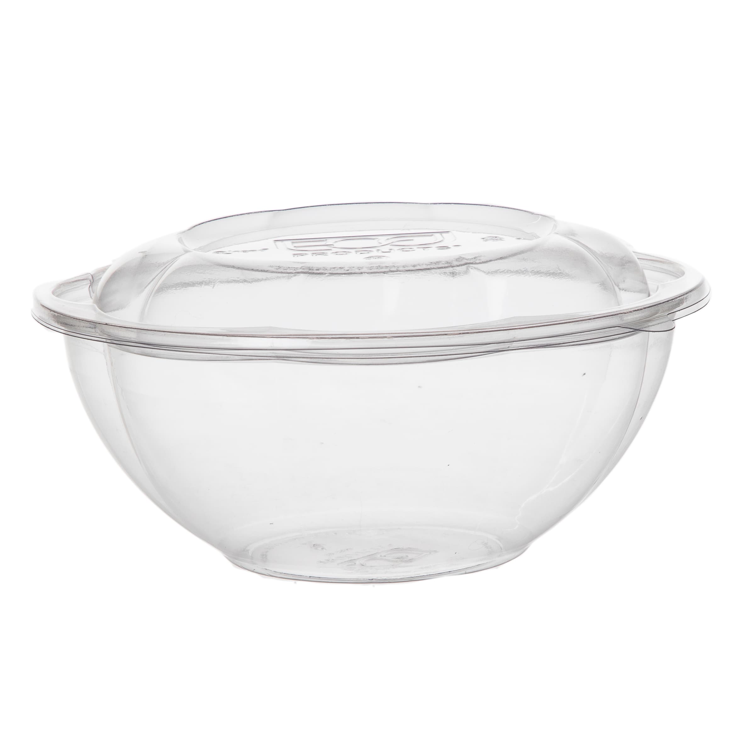 Salad Bowl & Lid Combo 24 OZ PLA Clear 150/Case