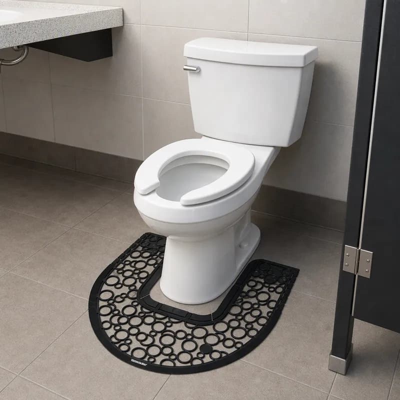 Victoria Bay Commode Mat White 6/Case