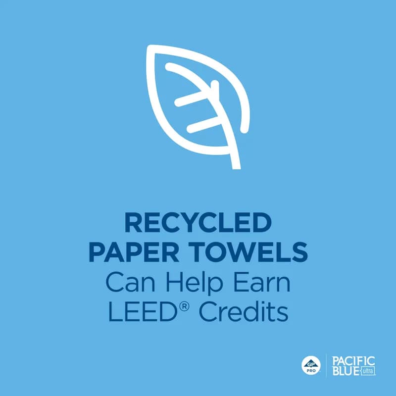 Pacific Blue Ultra™ Roll Paper Towel 7.8X7.875 IN 1150 FT 1PLY White Standard Roll 1.563IN Core Diameter 6/Case