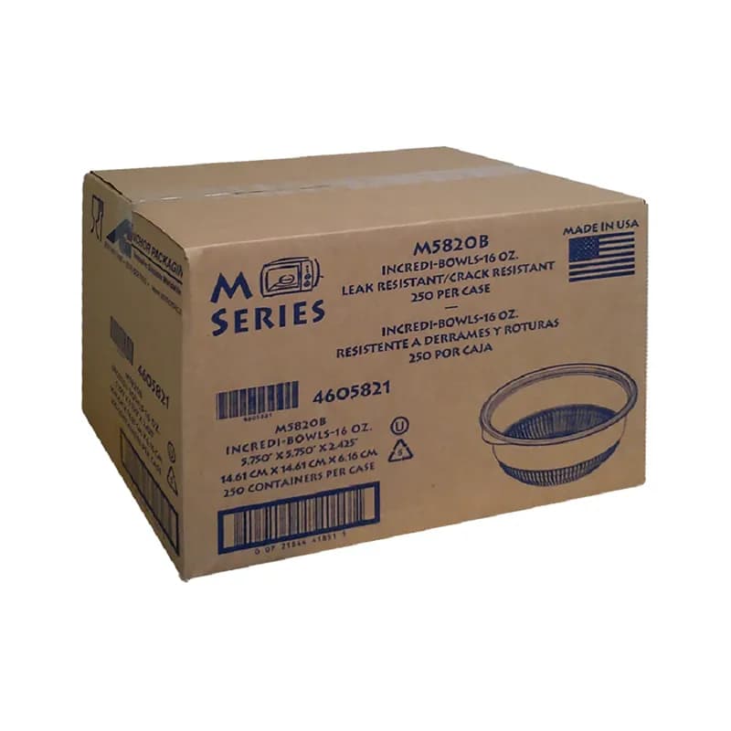 Incredi-Bowls® Bowl 20 OZ PP Black Microwave Safe 250/Case