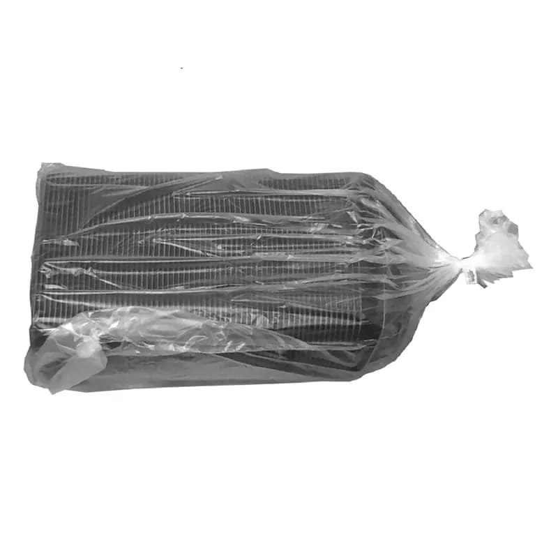 MicroRaves® Food Container Base 24 OZ PP Black Rectangle Microwave Safe 252/Case