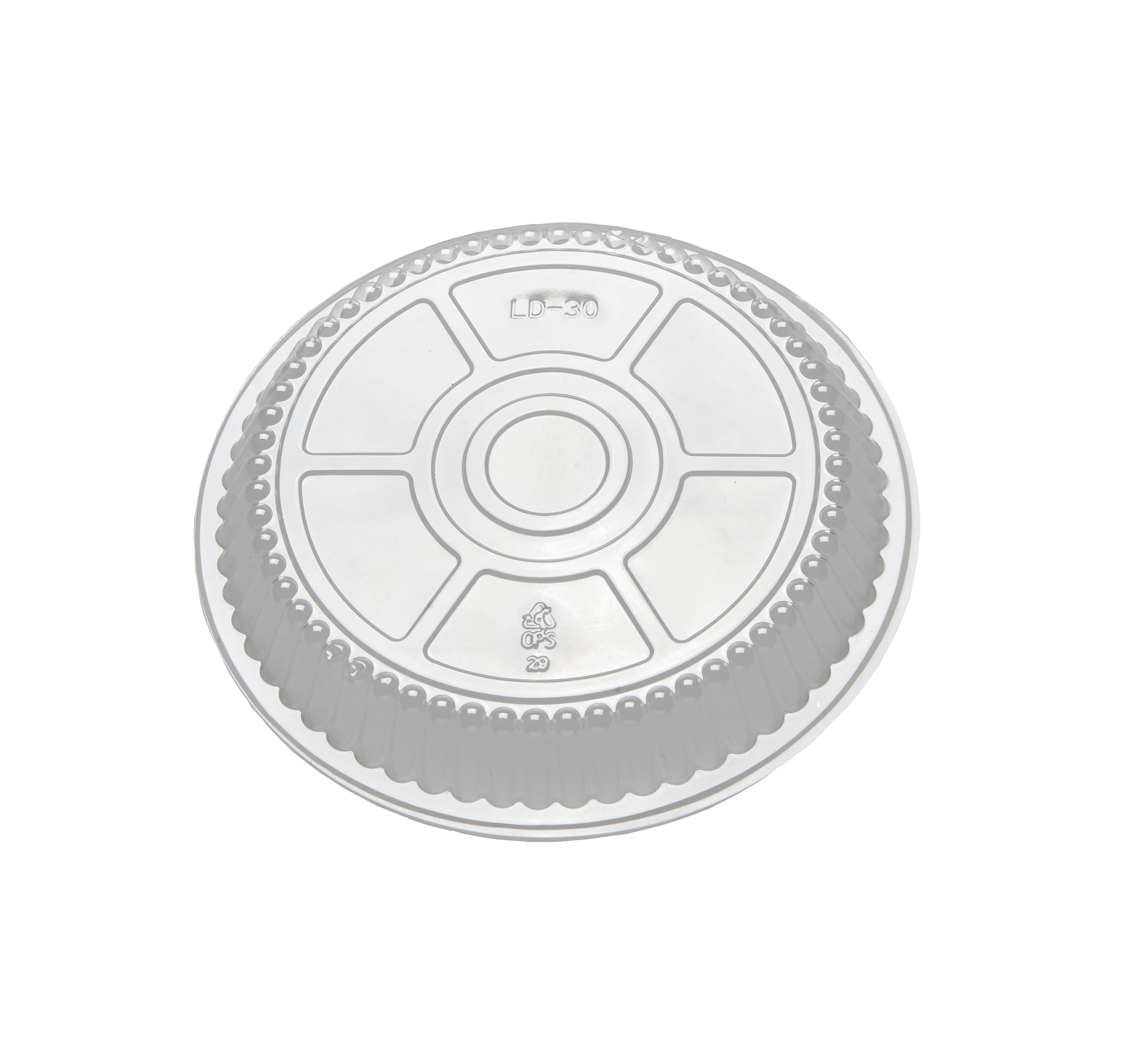 Victoria Bay Lid Dome 7 IN PS Clear Round For Aluminum Container Unhinged 250 Count/Pack 2 Packs/Case 500 Count/Case