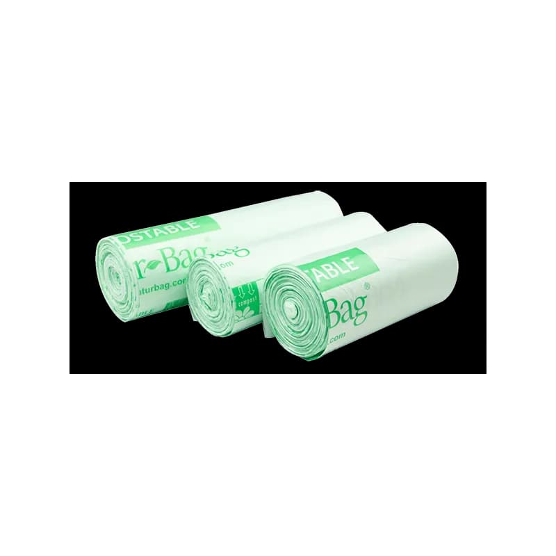 Compostable Liner 42X48 IN 55 GAL Green Plastic 1MIL 100/Case