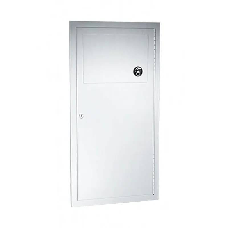 Traditional™ Trash Can 14.25X28X4.5 IN 3 GAL Stainless Steel Recessed Traditional Self-Closing Panel 1/Each