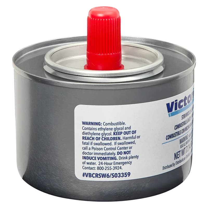 Victoria Bay Chafing Fuel 6-HR Stem Wick 24/Case