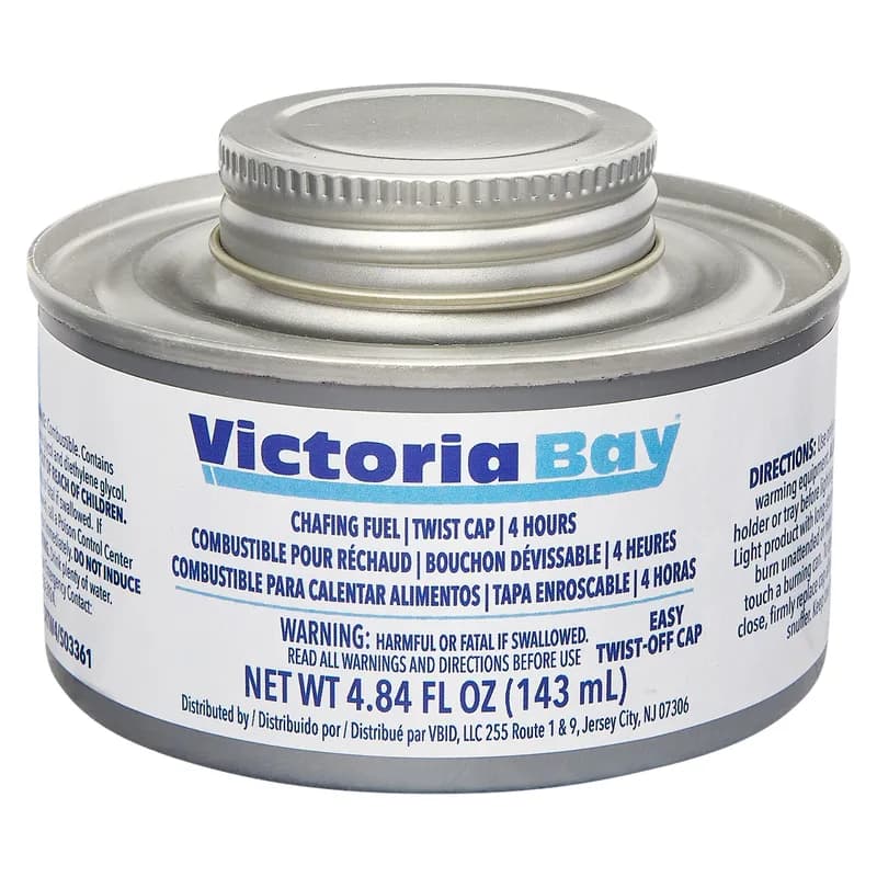 Victoria Bay Chafing Fuel 4-HR With Twist Cap With Wick 24/Case