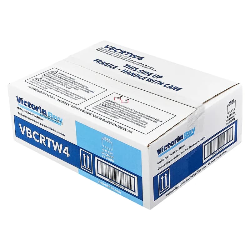 Victoria Bay Chafing Fuel 4-HR With Twist Cap With Wick 24/Case