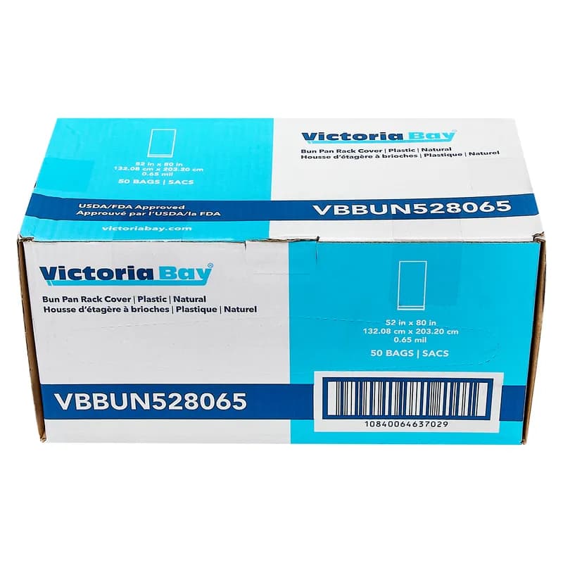 Victoria Bay Bun Rack Cover 52X80 IN HDPE Natural 0.65MIL 50/Case