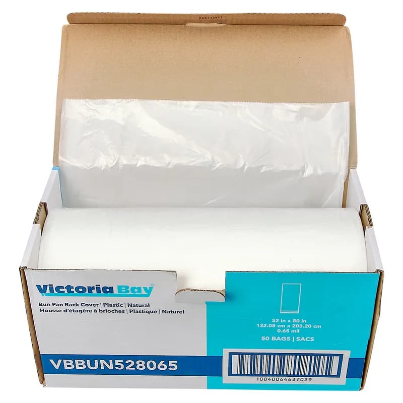 Victoria Bay Bun Rack Cover 52X80 IN HDPE Natural 0.65MIL 50/Case