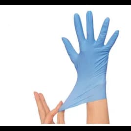 ADVANCE Examination Gloves XL Blue 5MIL Nitrile Powder-Free Ambidextrous Beaded Cuff 100 Count/Box 10 Box/Case
