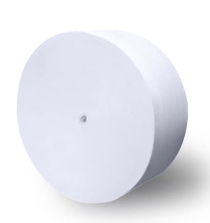 Toilet Paper & Tissue Roll 2000 FT 1PLY White 9IN Roll 12 Rolls/Case