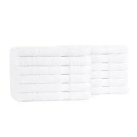 Hand Towel 16X27 IN White Cotton Terry Cloth 12/Dozen