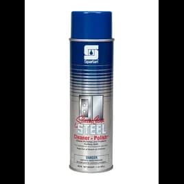 Lemon Stainless Steel Cleaner & Polish 20 OZ Alkaline RTU Aerosol Water-Based Non-Abrasive 12/Case