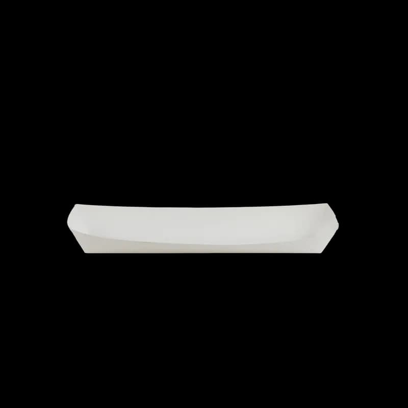 Hot Dog Food Tray 11.25X3.75X1.38 IN Paper White Rectangle 1000/Case