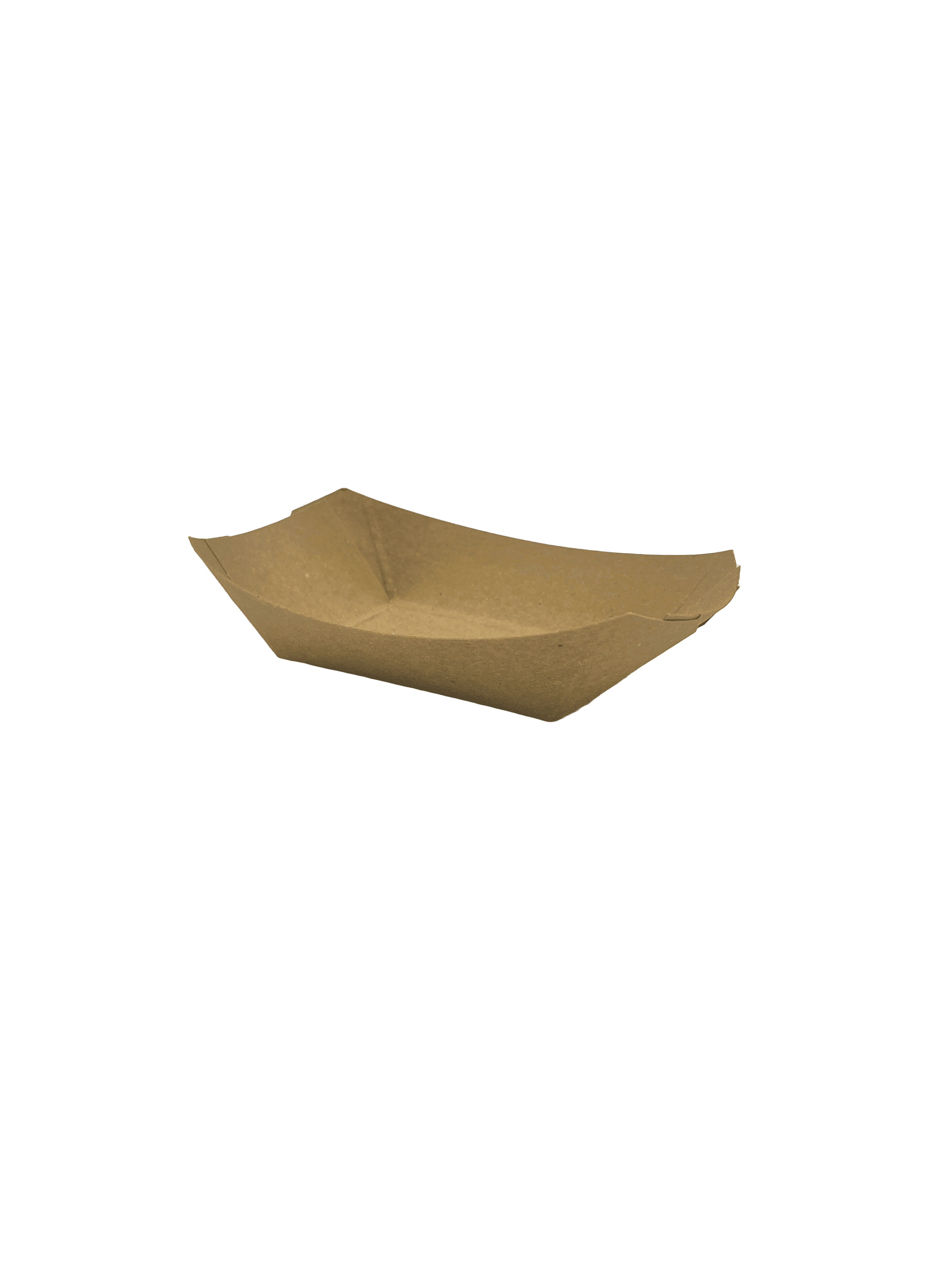 Food Tray 0.5 LB Paper Kraft Rectangle 1000/Case