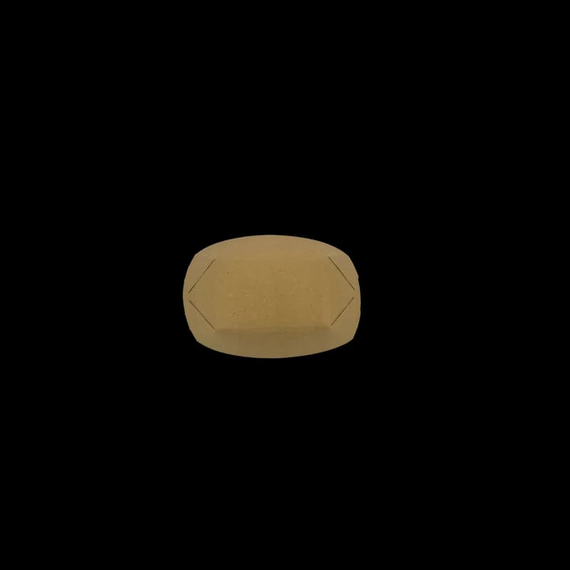 Food Tray 0.5 LB Paper Kraft Rectangle 1000/Case