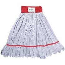 SmartColor™ Scrub Mop Gray Red Microfiber Loop End Heavy Duty Launderable 1/Each