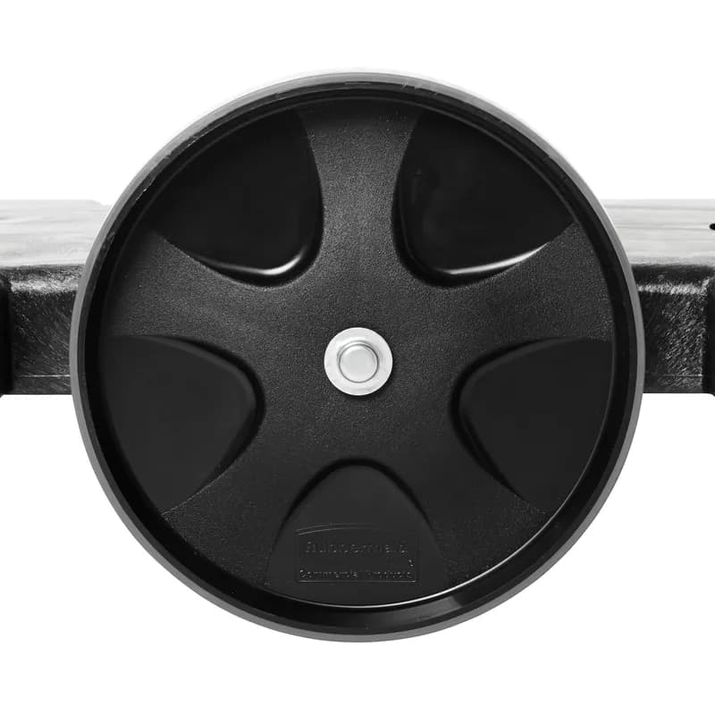 Brute® Trash Can Dolly 45.06X20.75X8.5 IN 400 LB Black Resin Tandem Swivel 1/Case
