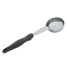 Spoodle 4 OZ Stainless Steel Perforated Black Handle Heavy Duty 12/Each