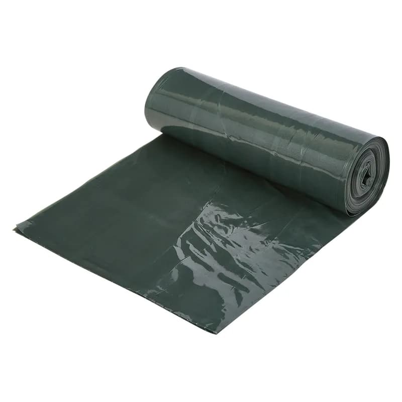 Victoria Bay Can Liner 38X58 IN 60 GAL Green 1.25MIL Opaque 10 Count/Roll 10 Rolls/Case