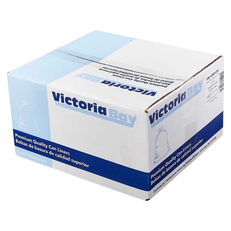 Victoria Bay Can Liner 38X58 IN 60 GAL Green 1.25MIL Opaque 10 Count/Roll 10 Rolls/Case