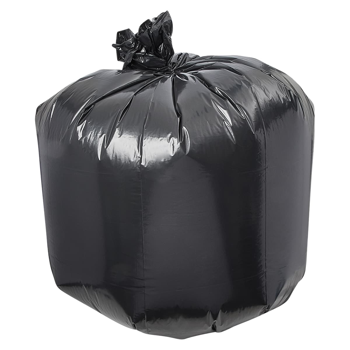 Victoria Bay Can Liner 41.5X54 IN 50-60 GAL Black 1.25MIL Flat Pack 100/Case