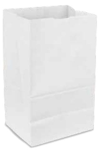 Bag 5X3.12X9.75 IN 4 LB Virgin Paper 30# White With Self-Opening (SOS) Closure 500 Count/Pack