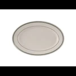 Platter 10.5X7.38 IN China Eggshell Green Oval Gloss 24/Case