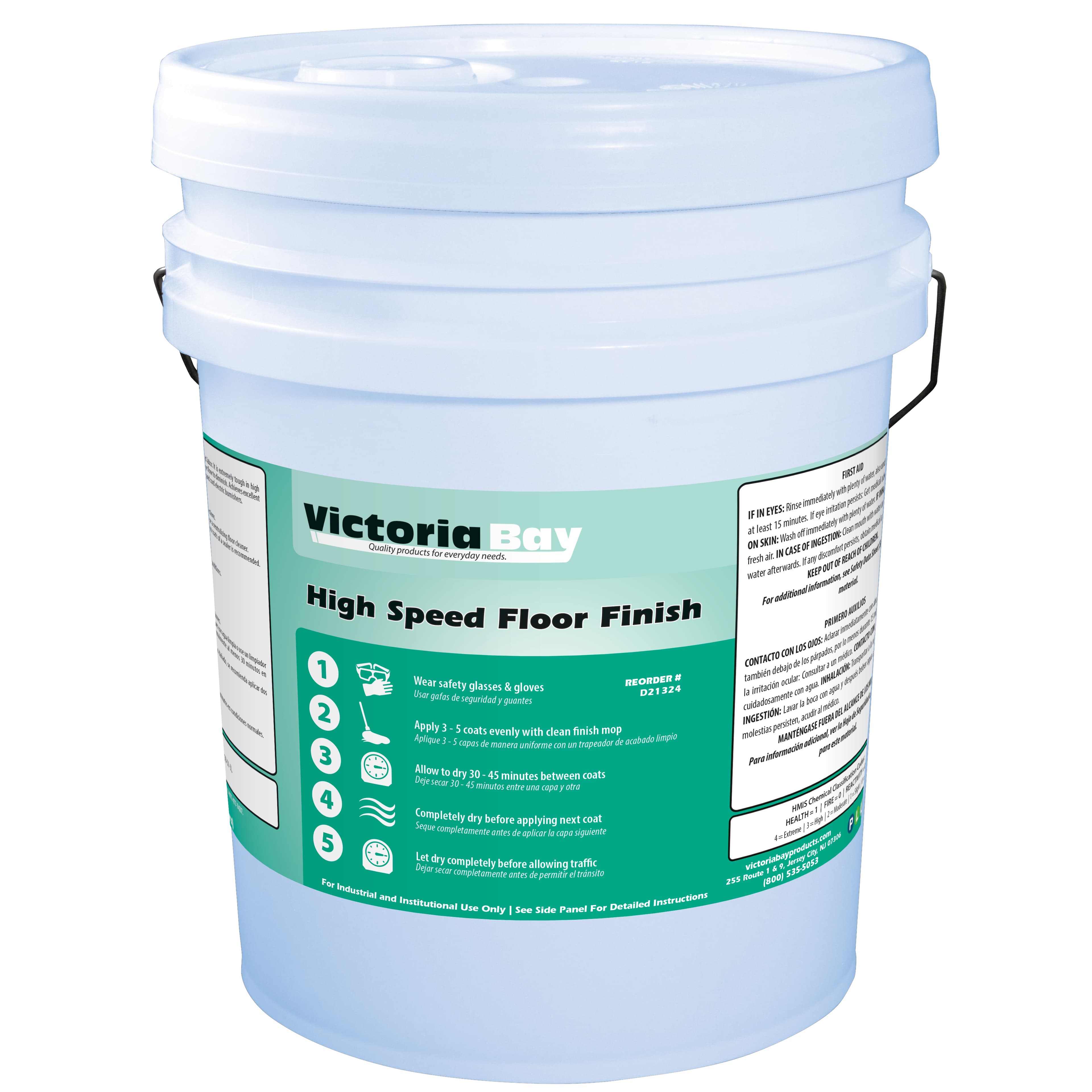 Victoria Bay Floor Finish 5 GAL High Speed 1/Pail