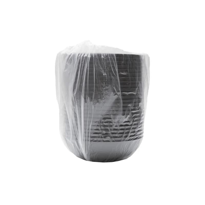 Bowl 128 OZ Black Ribbed 24/Case