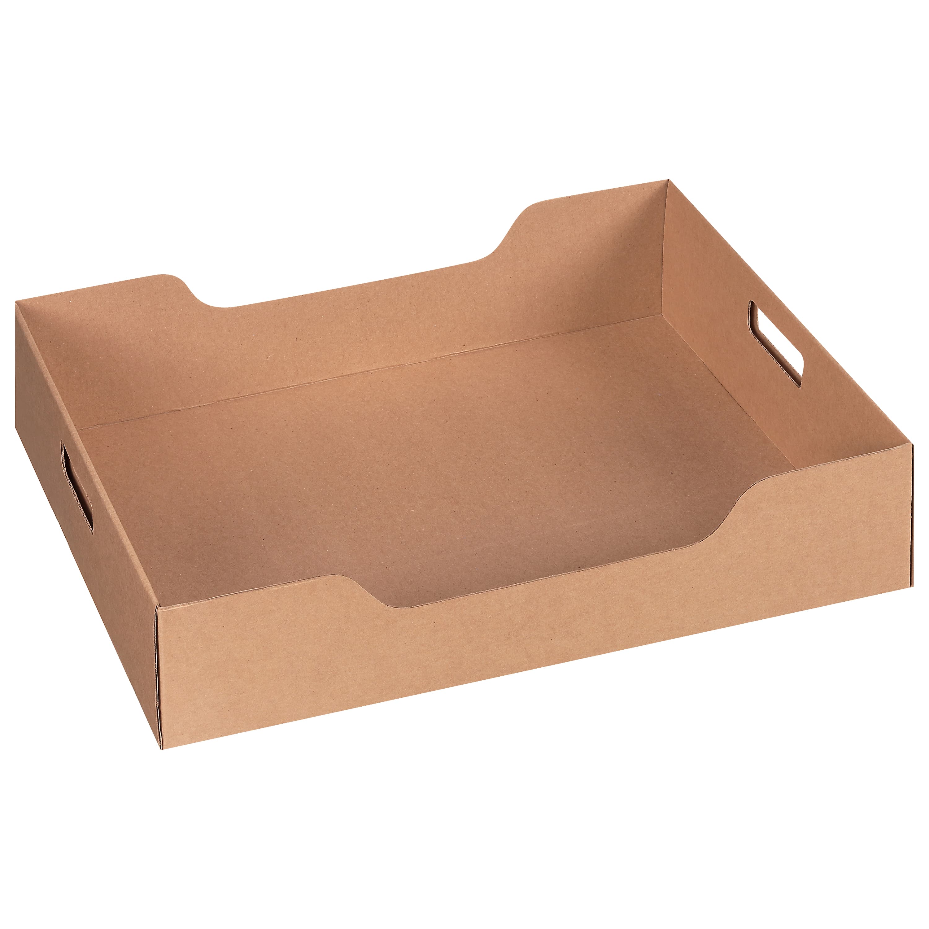 Catering Box Serving Tray Large (LG) 20.25X13.75X4.75 IN Corrugated Paperboard Kraft Rectangle 15/Case