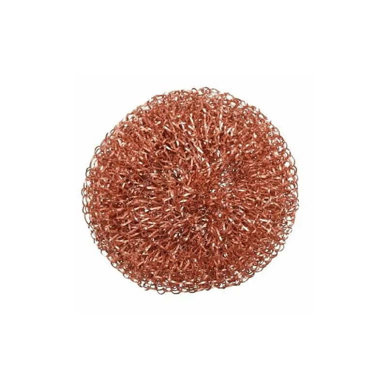 Copper Ribbon Scrubber 50GM Copper Steel Mesh 12 Count/Pack 8 Packs/Case