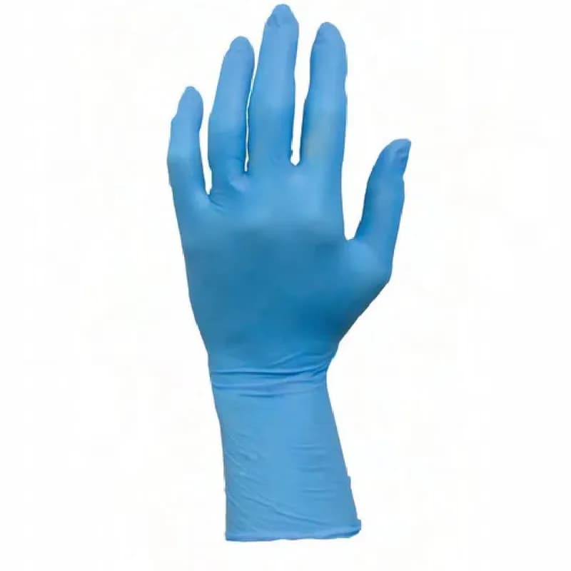 Safety Zone® Exam Gloves Small (SM) 12 IN Blue 8MIL Micro Texture Nitrile Powder-Free Extended Cuff 50 Ct/Box 10 Box/Cs