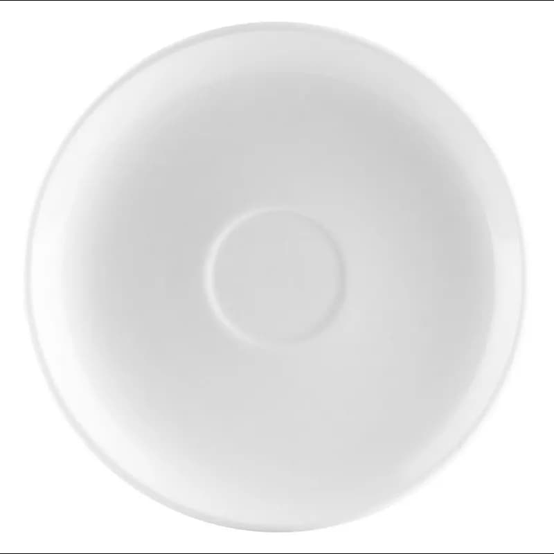 Clinton Cappuccino Saucer 6.88 IN Porcelain Round Dual Ovenable Dishwasher Safe 36/Case