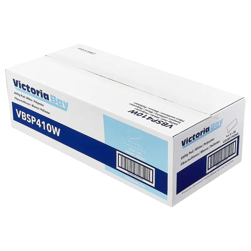 Victoria Bay Utility Pad 4.5X10 IN White 20/Case
