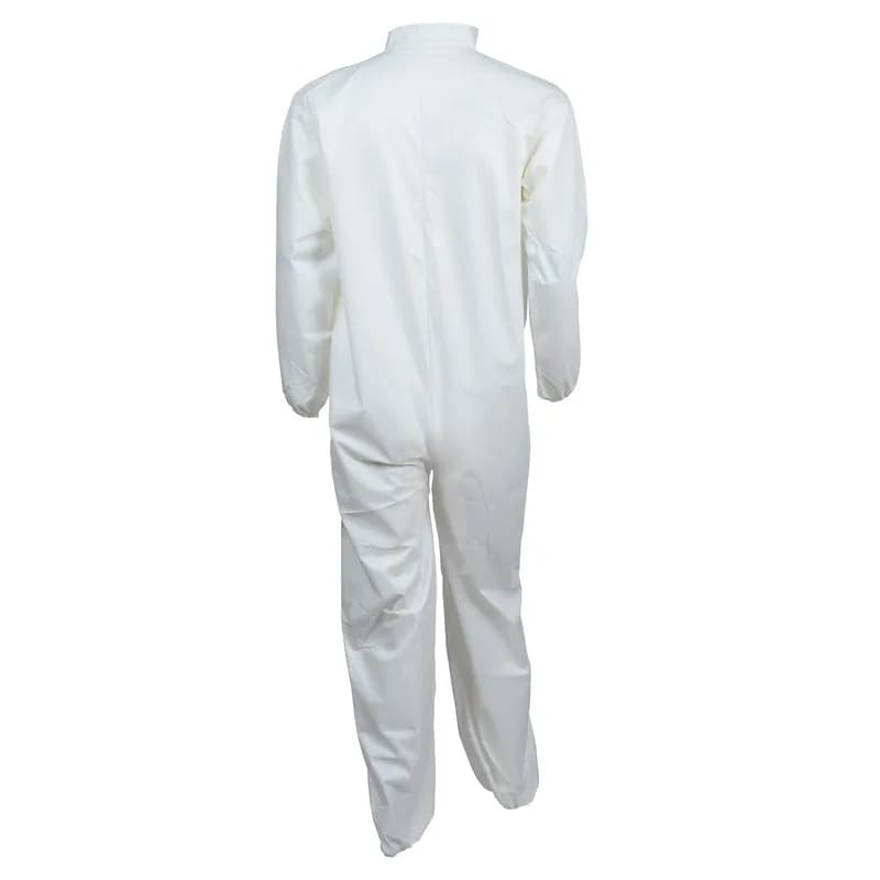 KleenGuard™ Coveralls XXXL White 5-Layer (SMS) Breathable Particle Protection Zippered Front 20/Case