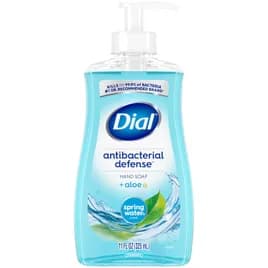 Dial Hand Soap Liquid 11 OZ Spring Water Antibacterial 12/Carton
