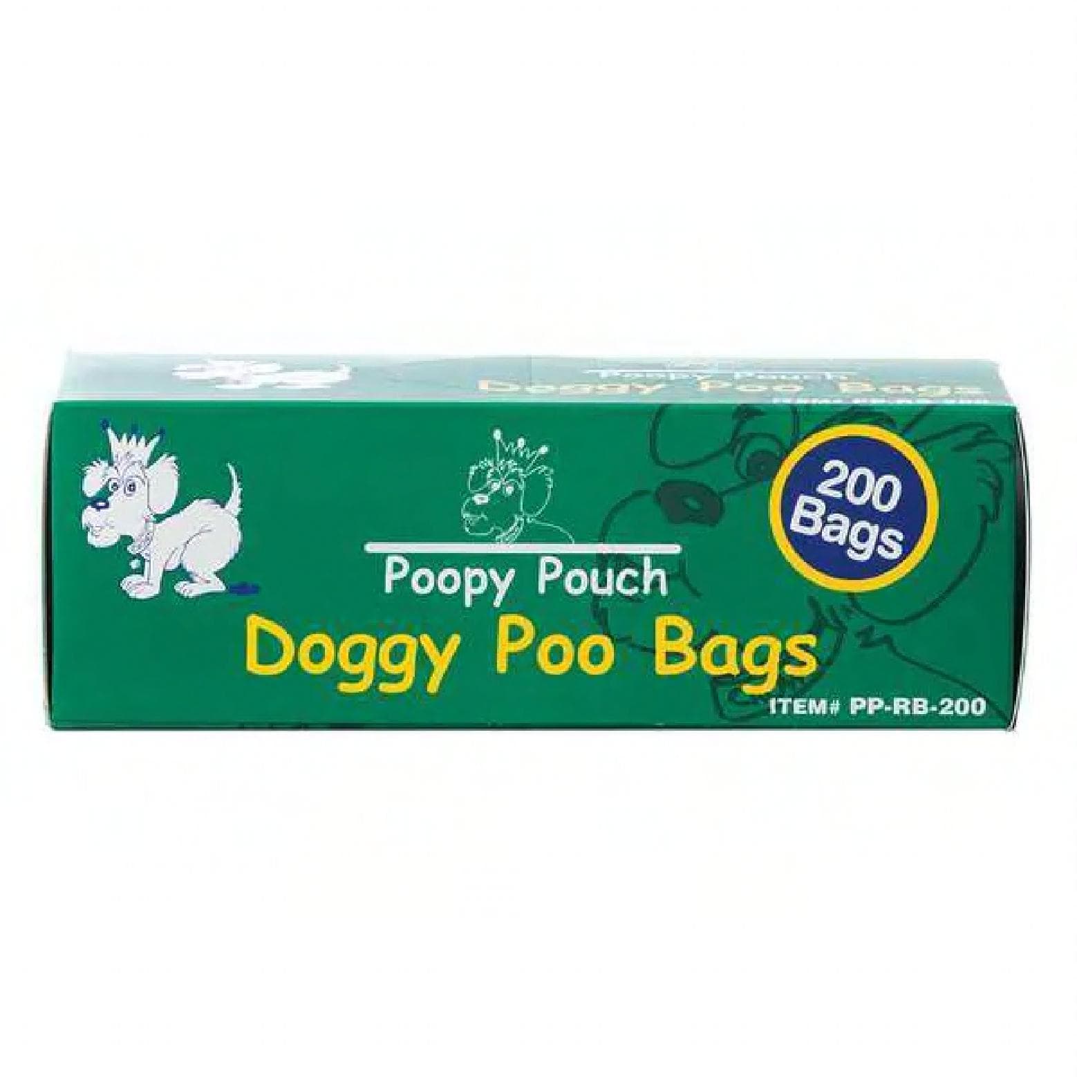 Pet Waste Bag 3-4 GAL Green Plastic 200 Count/Pack 10 Packs/Case 2000 Count/Case