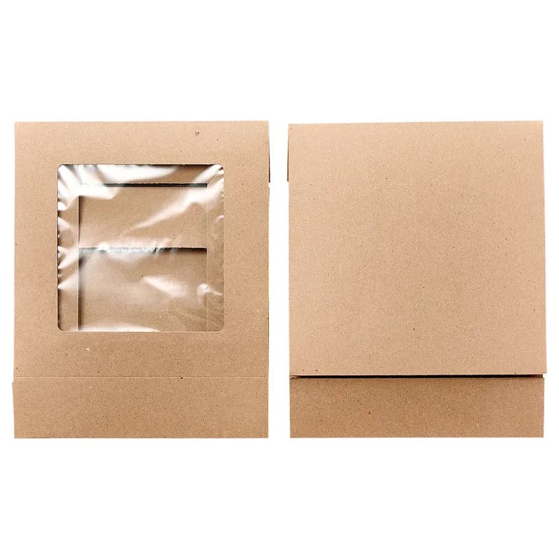 Victoria Bay Cake Box 10X10X2.5 IN Kraft With Window 200/Case