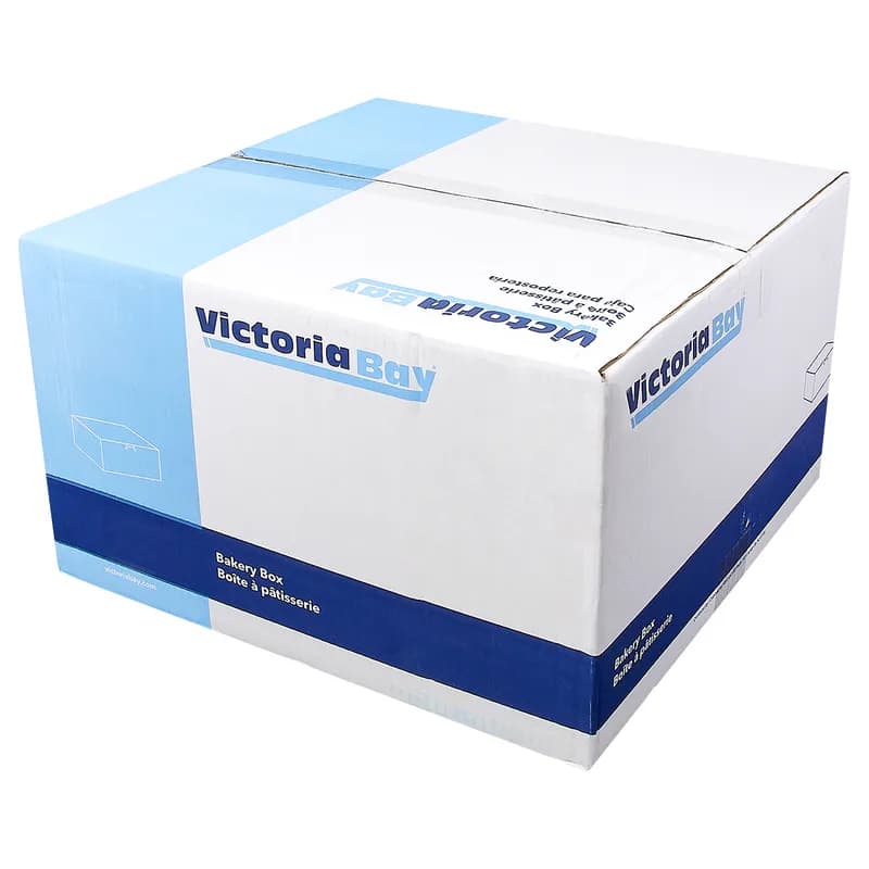 Victoria Bay Cake Box 10X10X2.5 IN Kraft With Window 200/Case