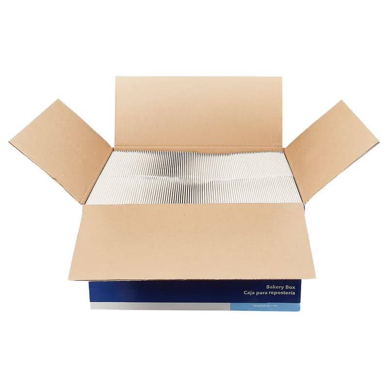 Victoria Bay Cake Box 8X8X2.5 IN White With Window 200/Case