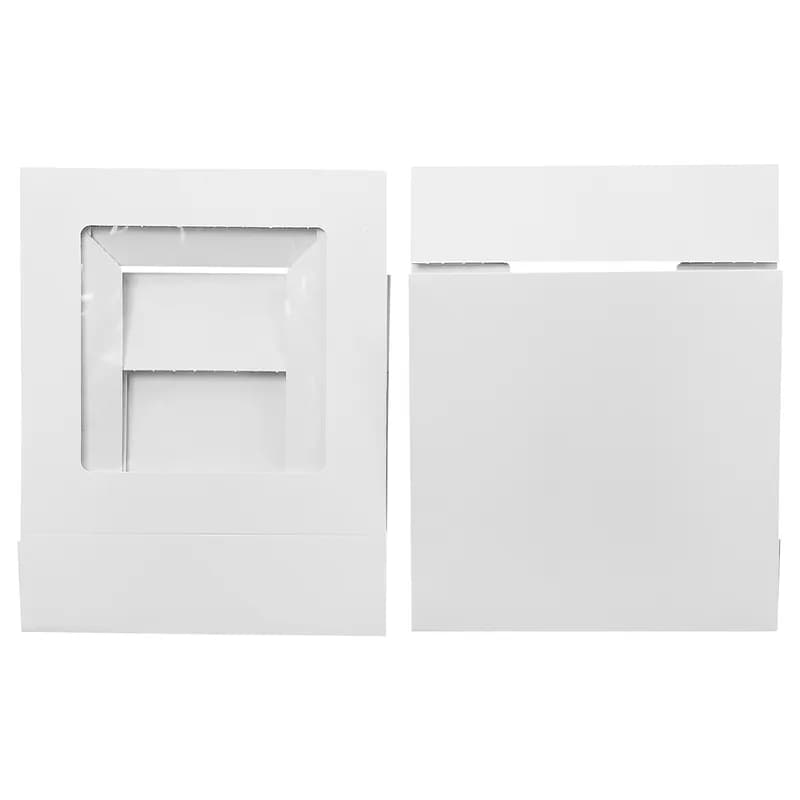 Victoria Bay Cake Box 9X9X2.5 IN White With Window 200/Case