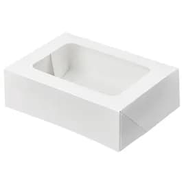 Victoria Bay Cake Box 8X5.75X2.5 IN White With Window 200/Case