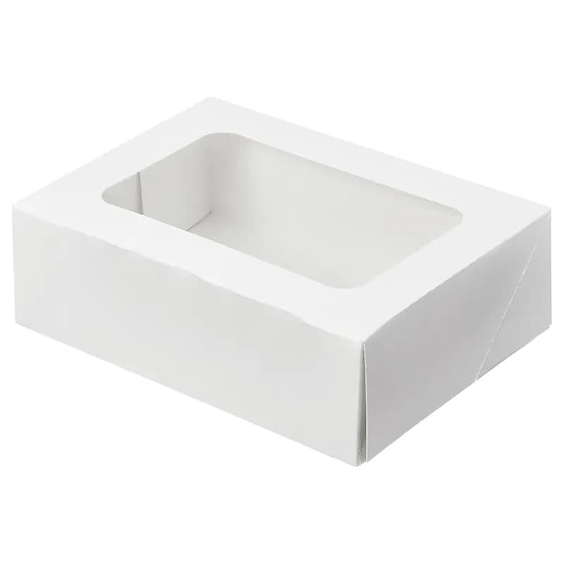 Victoria Bay Cake Box 8X5.75X2.5 IN White With Window 200/Case